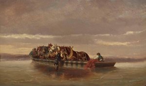 Fording The Danube At Wachau — Daniel Alexander Williamson