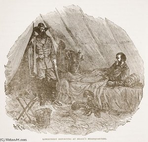 Longstreet Reporting At Bragg's Headquarters — Alfred Rudolph Waud