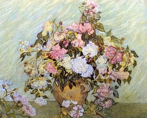 Still Life: Vase With Roses — Vincent Willem Van Gogh, Post-impressionism
