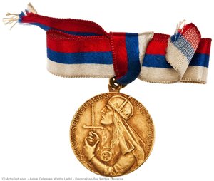 Decoration For Serbia Obverse — Anna Coleman Watts Ladd