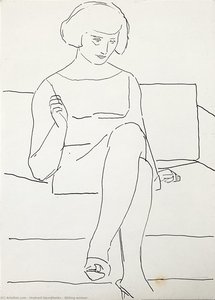 Sitting Woman — Hryhorii Havrylenko