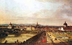 The Belvedere From Gesehen, Vienna — Bernardo Bellotto