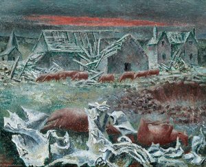 Bomb Damage with Cows