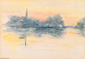 Church And Lake — Henry Bacon