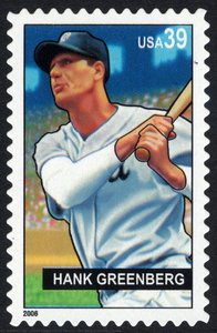 39c Hank Greenberg Stamp — United States Postal Service
