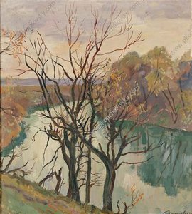 The River. Leafless Trees. — Pyotr Konchalovsky