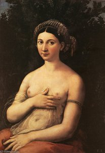 Portrait Of A Nude Woman (fornarina) — Raphael, Renaissance