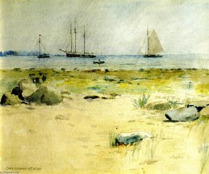 Rocks On The Shore — Charles Warren Eaton, Realism