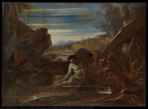 Alexander The Great Rescued From The River Cydnus — Pietro Testa, Baroque