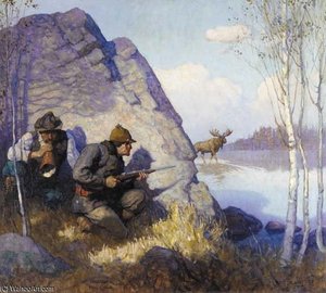 The Moose Hunters — N.c. Wyeth