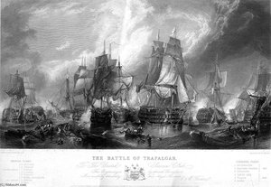 Battle Of Trafalgar Engraving — Clarkson Frederick Stanfield