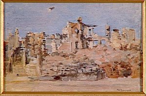 Rue Mazel. Chef D'oeuvre De Destruction, Verdun, 1917 — Joseph-félix Bouchor