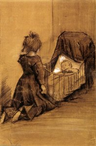Das Mädchen Vor Einem Wiegenlied — Vincent Willem Van Gogh, Post-impressionism