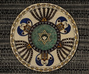 Star Of David And Menorahs — Lazar Berson