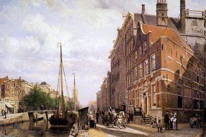 Voorburgwal In Amsterdam — Cornelis Springer