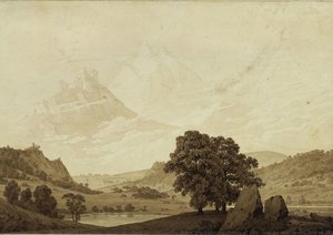 Autumn – Evening – Maturity (from The Seasons, Times Of Day, And Ages Of Man Cycle Of 1803) — Caspar David Friedrich, Romantic Landscape Painting