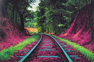 Cyan Path through the Magenta Dream