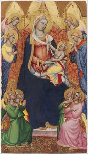 Virgin Enthroned With Angels — Спинелло Аретино