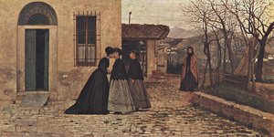 La Visita — Silvestro Lega, Macchiaioli Realism