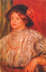 Gabrielle With A Large Hat — Pierre-auguste Renoir, Impressionist Painting