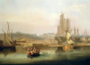 The Shipyard At Hessle Cliff — John Wilson Carmichael