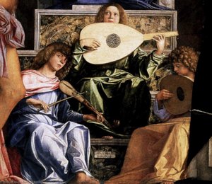 San Giobbe Altarpiece (detail) (12) — Giovanni Bellini (giambellino), Renaissance Early Renaissance