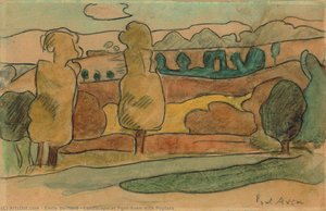 Landscape at Pont-Aven with Poplars