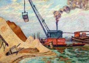 Sand Quarry, Quai D'austerlitz, Morning — Ferdinand Guillaumin