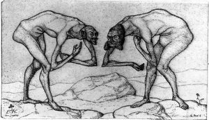 Meeting Of Two Men — Paul Klee, Expressionism