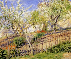 Blossoms And Wallflowers — Guy Rose