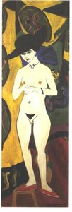 Female Nude With Black Hat — Ernst Ludwig Kirchner