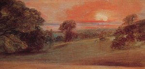Evening Landscape At East Bergholt — John Constable, Romanticism