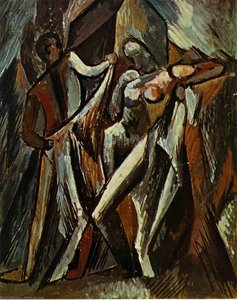 Bathers Drying Themselves — Pablo Picasso, Cubism