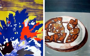 Salami With Landscape — David Salle