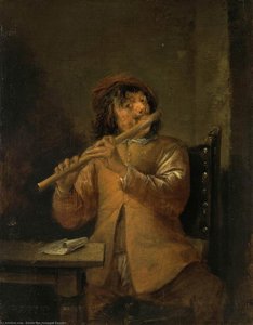 Der Flötist — David Teniers Der Jüngere