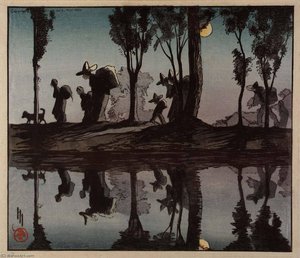 Moonlight On The Viga Canal — Helen Hyde