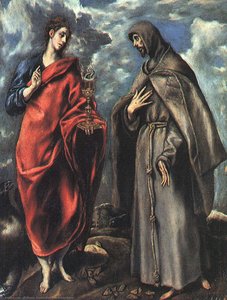 Saints John The Evangelist And Francis — El Greco