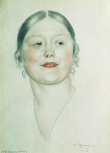 Portrait Of M.d. Shostakovich — Boris Mikhailovich Kustodiev