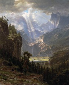 Rock Mountains Lander's Peak'''' — Albert Bierstadt, Hudson River School
