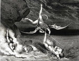 "inferno", Kanto 22, Linija 70. U Gonjenju On Je Zato Ubrzano Krenuo, Izjavljujući. „ti Si Uhvaćen.“ — Gustav Dore