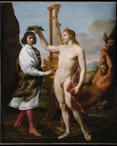 Marcantonio Pasqualini (1614 1691) Crowned By Apollo — Da Andrea Sacchi