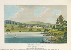 The Residence Of Edward Riley Esquire, Wooloomooloo, Near Sydney N. S. W. — Joseph Lycett