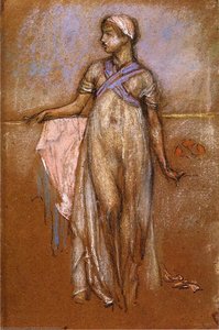 The Greek Slave Girl (also Known As Variations In Violet And Rose) — James Abbott Mcneill Whistler, Aesthetic Impressionism