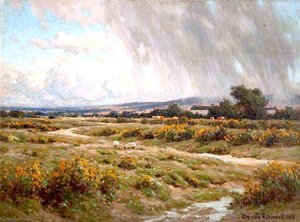 Landscape Rain O'er The Common — Reginald Aspinwall