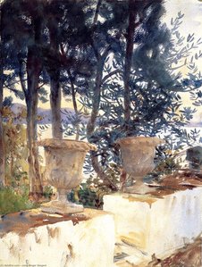 Corfu The Terrace — John Singer Sargent, Impressionism