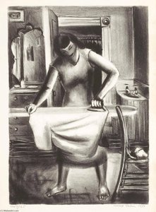 Girl Ironing — Max Kahn