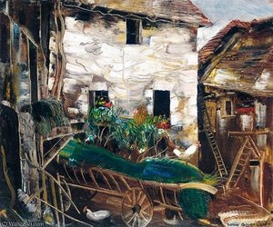 Courtyard — Boris Dmitrievich Grigoriev
