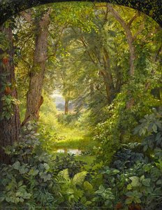 Woodland Landscape (also Known As Woodland Glade) — William Trost Richards, Pre-raphaelite