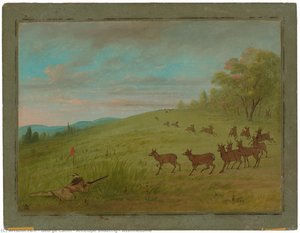 Antelope Shooting - Assinneboine — George Catlin