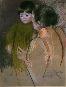 Mother And Child — Mary Stevenson Cassatt, Impressionism